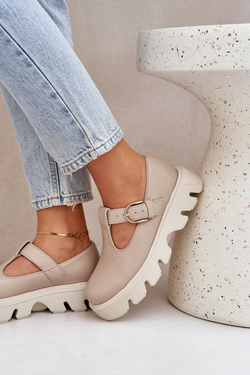   batai su sagtimis Zazoo 20183 smėlio spalvos