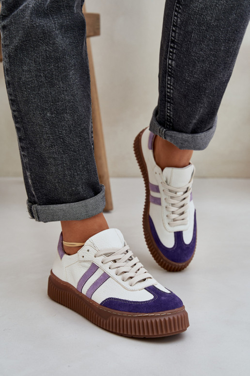 Zazoo N1068S6     modelio batai  su platforma baltos spalvos