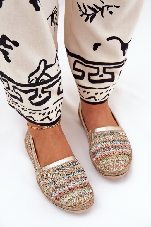Elegantiško stiliaus Odinės espadrilės  Zazoo 10178 įvairių spalvų