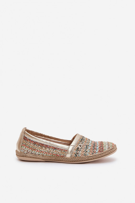 Elegantiško stiliaus Odinės espadrilės  Zazoo 10178 įvairių spalvų