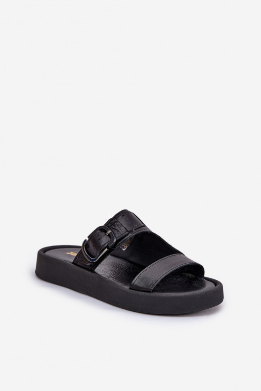 Šlepetės  su platforma Zazoo 3024 Juodos spalvos