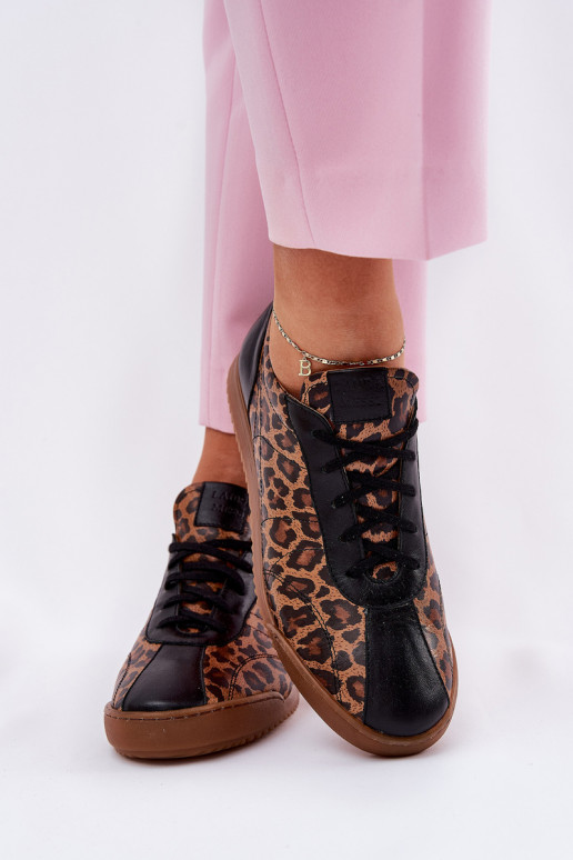   sportiniai bateliai  su leopardo kailio raštais Laura Messi 2935 rudos spalvos