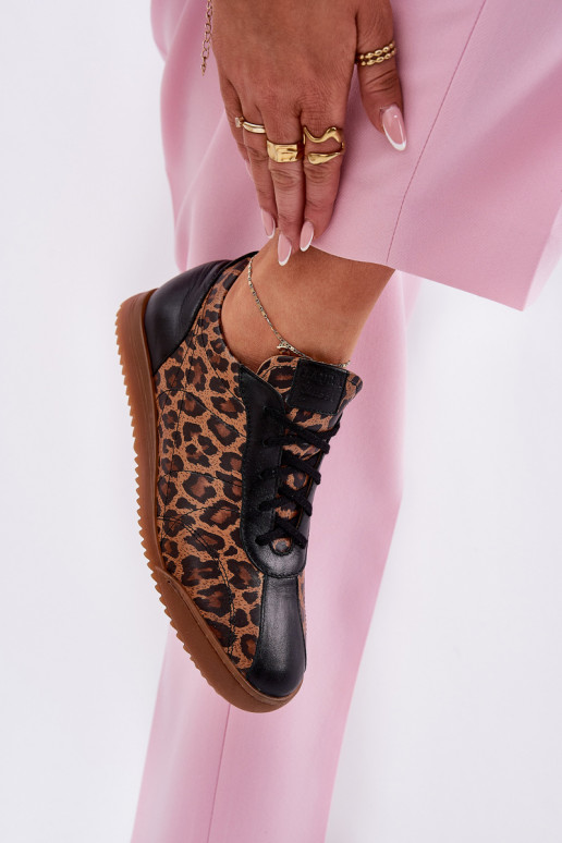   sportiniai bateliai  su leopardo kailio raštais Laura Messi 2935 rudos spalvos