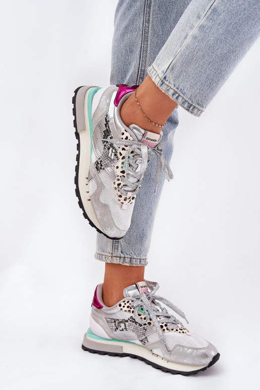  modelio batai sportiniai bateliai  D.Franklin DFSH378006 sidabro spalvos