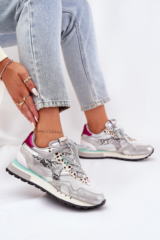  modelio batai sportiniai bateliai  D.Franklin DFSH378006 sidabro spalvos