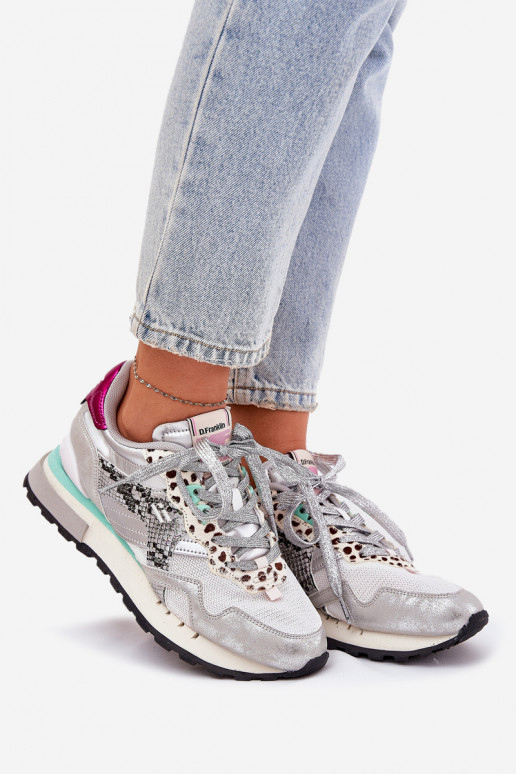  modelio batai sportiniai bateliai  D.Franklin DFSH378006 sidabro spalvos