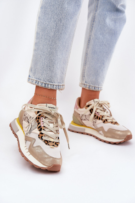  modelio batai sportiniai bateliai  D.Franklin DFSH378006 aukso spalvos