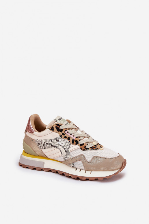 Moteriški sportiniai bateliai "Sneakers" D.Franklin DFSH378006 aukso spalvos
