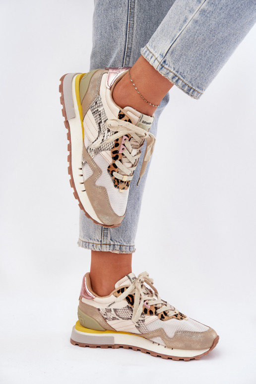 Moteriški sportiniai bateliai "Sneakers" D.Franklin DFSH378006 aukso spalvos
