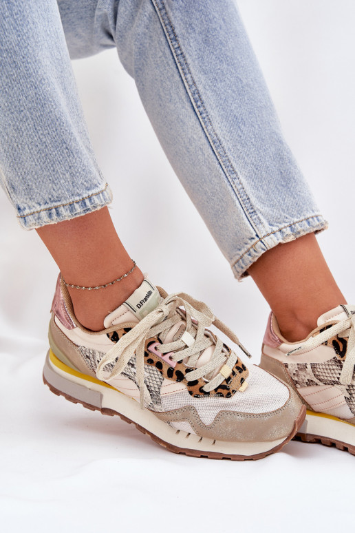 Moteriški sportiniai bateliai "Sneakers" D.Franklin DFSH378006 aukso spalvos
