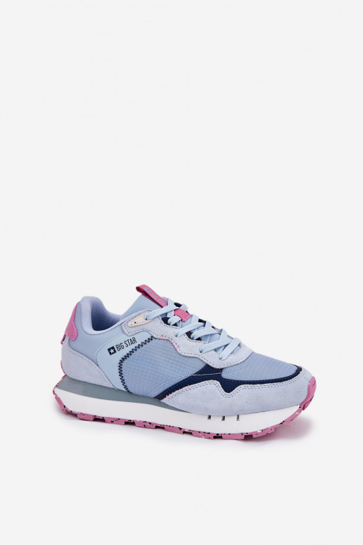 iš zomšos  sportiniai bateliai  Big Star RR274236 HI-POLY SYSTEM mėlynos spalvos