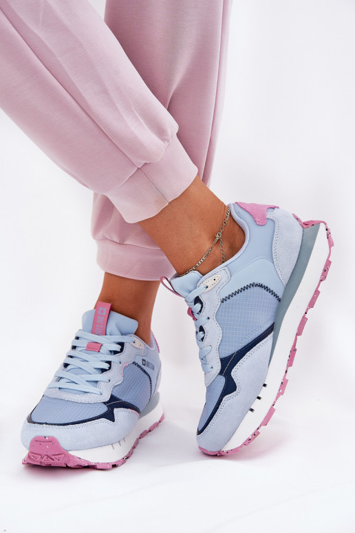 iš zomšos  sportiniai bateliai  Big Star RR274236 HI-POLY SYSTEM mėlynos spalvos