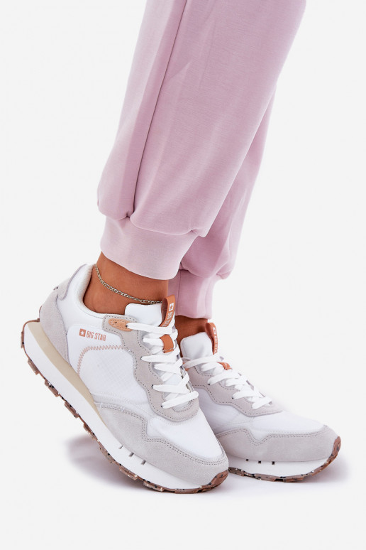 iš zomšos  sportiniai bateliai  Big Star RR274235 HI-POLY SYSTEM smėlio spalvos