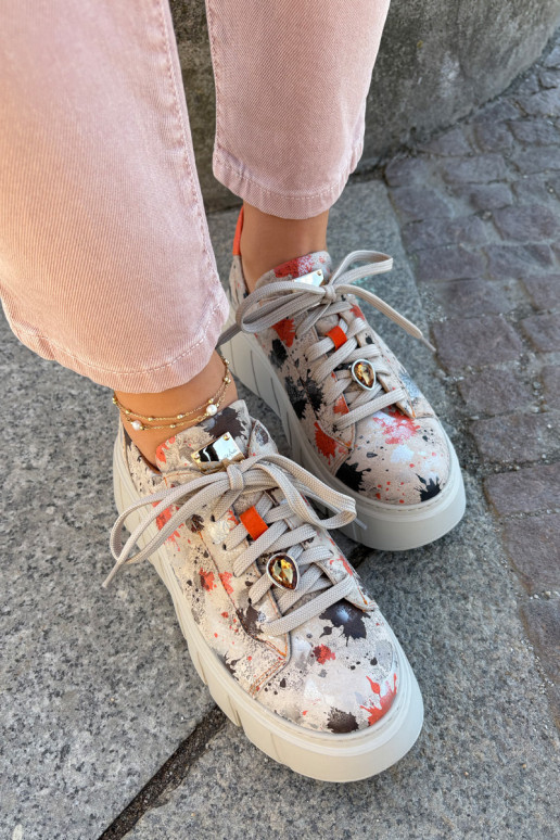    modelio batai su platforma  06891-18 smėlio spalvos