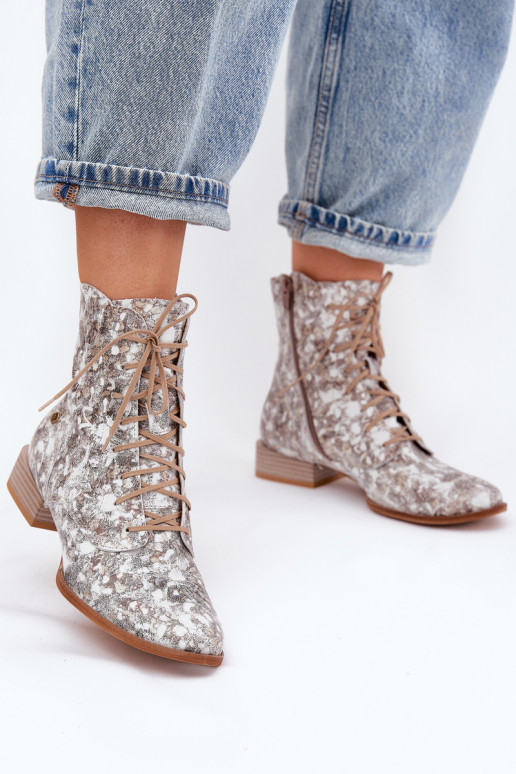    Aulinukai su plačiais kulniukais  06391-25 smėlio spalvos