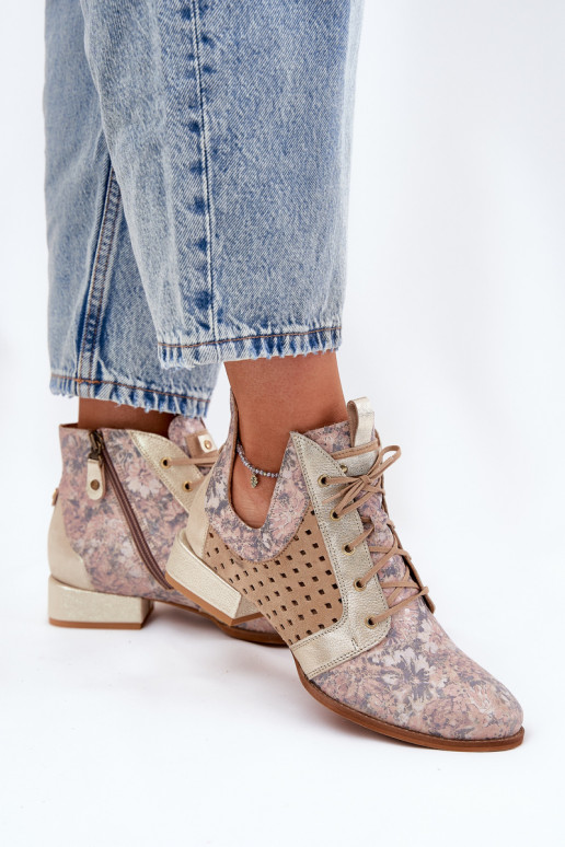 Aulinukai   05541-04 smėlio spalvos-aukso spalvos