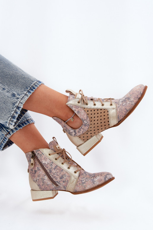 Aulinukai   05541-04 smėlio spalvos-aukso spalvos