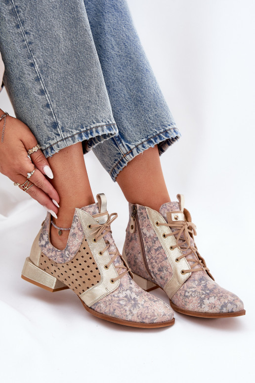 Aulinukai   05541-04 smėlio spalvos-aukso spalvos