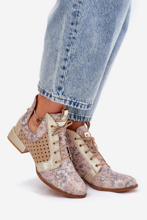 Aulinukai   05541-04 smėlio spalvos-aukso spalvos