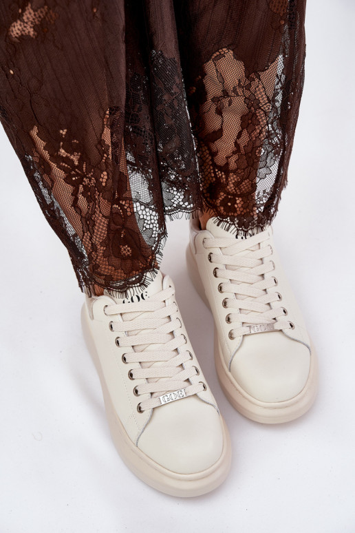    modelio batai  su platforma GOE RR2N4004 smėlio spalvos