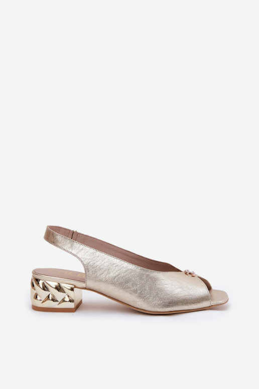   Elegantiško stiliaus Moteriškos basutės CheBello 4724 aukso spalvos