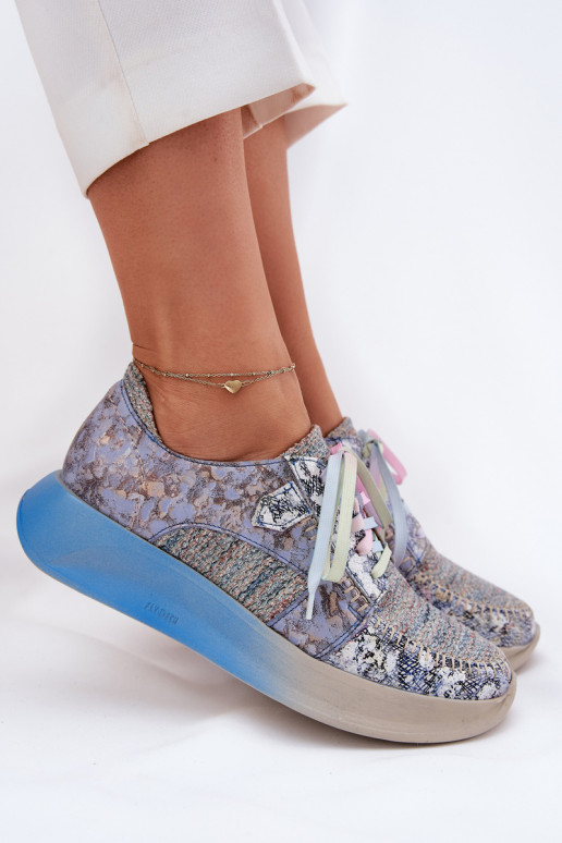   batai  modelio batai  su platforma  06776A-06 mėlynos spalvos