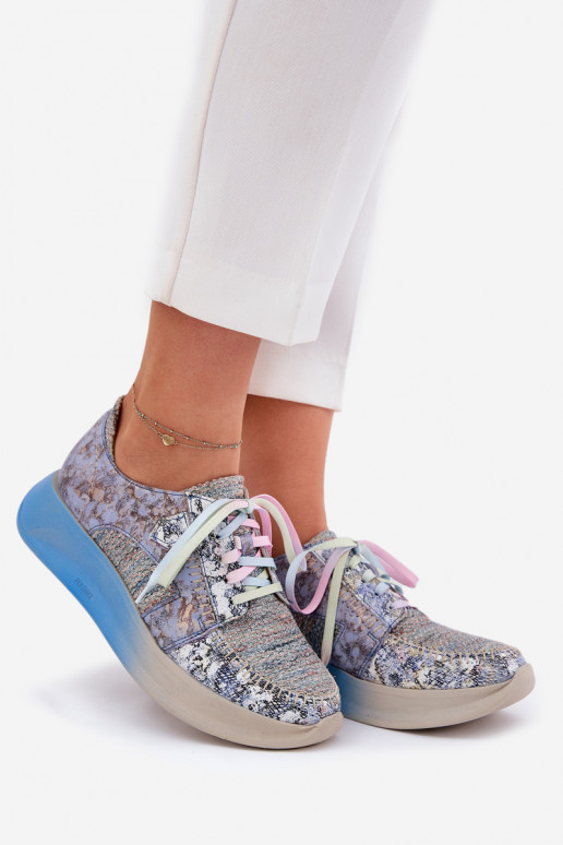   batai  modelio batai  su platforma  06776A-06 mėlynos spalvos