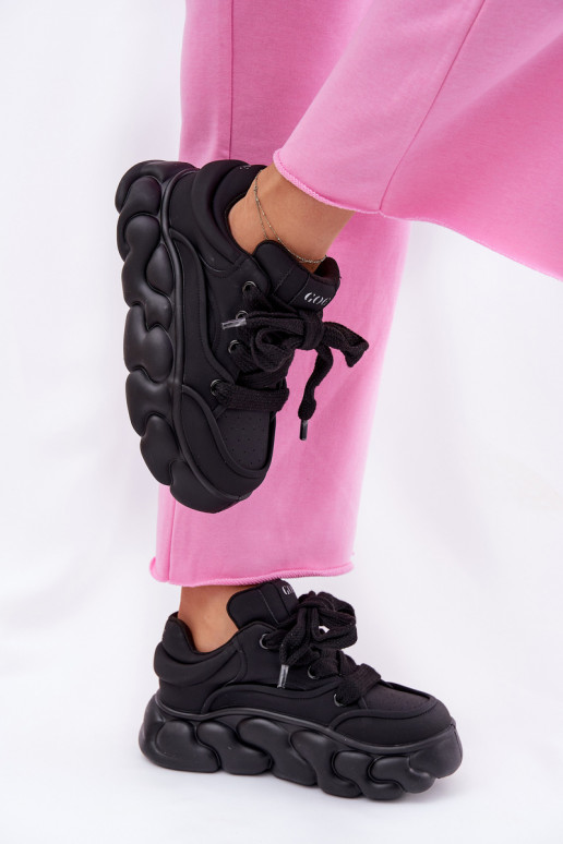    modelio batai  su platforma GOE RR2N4044 Juodos spalvos