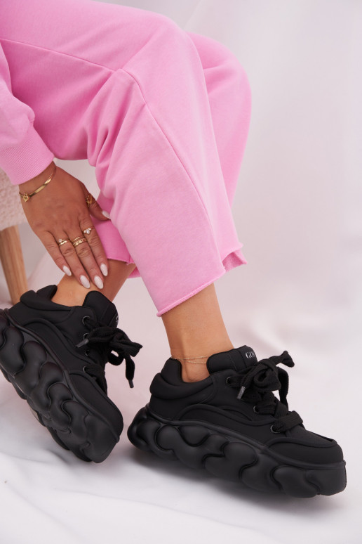    modelio batai  su platforma GOE RR2N4044 Juodos spalvos