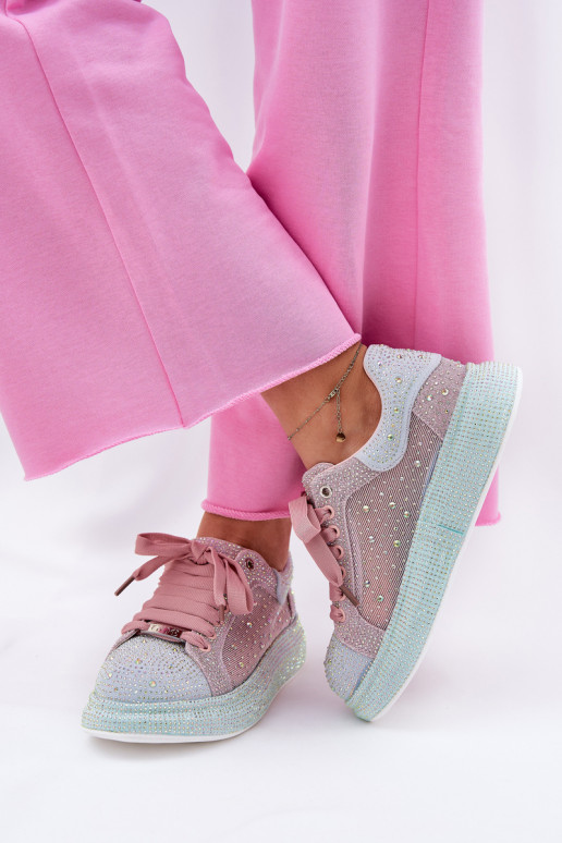 Dekoruotos  modelio batai su platforma GOE RR2N4009 įvairių spalvų