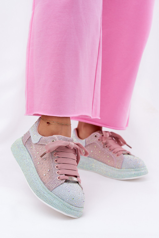 Dekoruotos  modelio batai su platforma GOE RR2N4009 įvairių spalvų