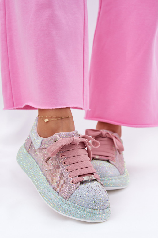 Dekoruotos  modelio batai su platforma GOE RR2N4009 įvairių spalvų