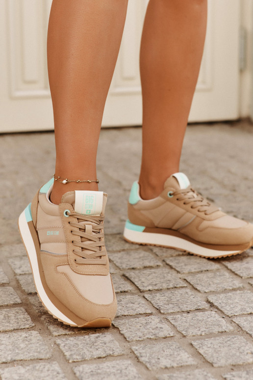 iš zomšos  modelio batai  Big Star RR274A048 HI-POLY SYSTEM smėlio spalvos