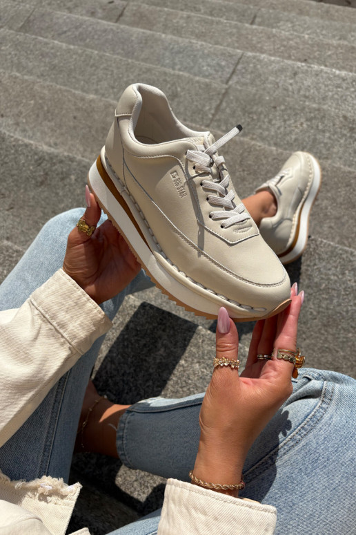    modelio batai  su platforma Big Star RR274A334 smėlio spalvos