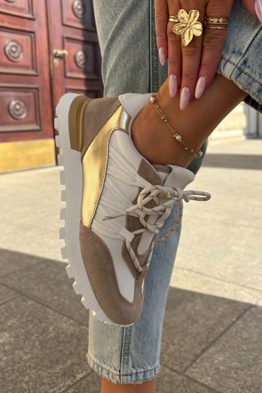   batai  modelio batai  Artiker 56C1738 smėlio spalvos-aukso spalvos