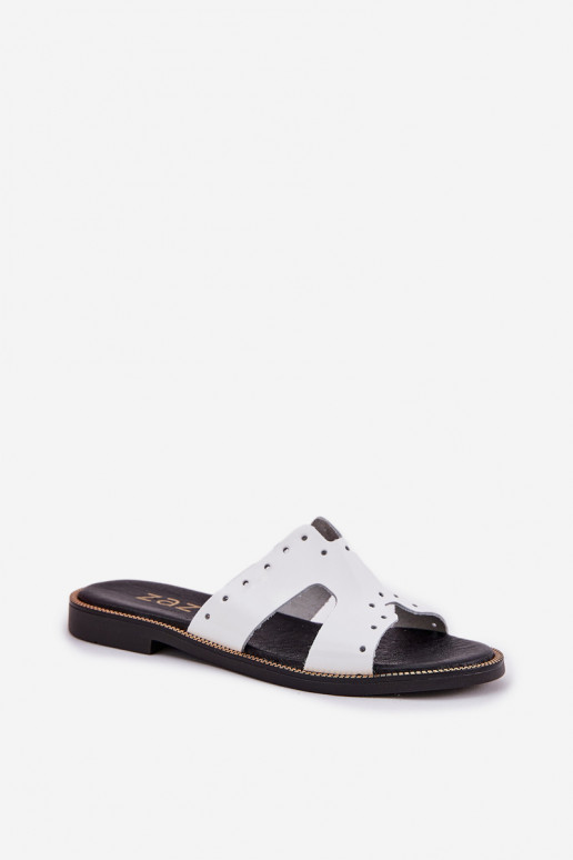 Zazoo 40326 su lako efektu  Šlepetės  baltos spalvos