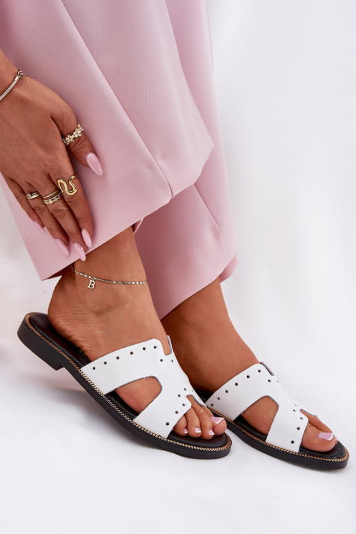 Zazoo 40326 su lako efektu  Šlepetės  baltos spalvos