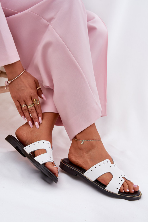 Zazoo 40326 su lako efektu  Šlepetės  baltos spalvos