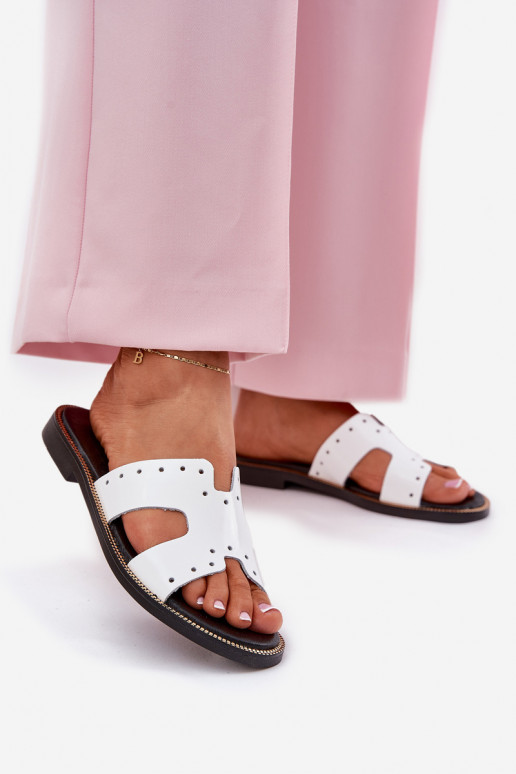 Zazoo 40326 su lako efektu  Šlepetės  baltos spalvos