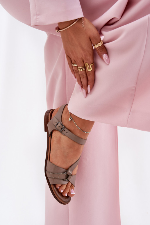 Zazoo 40182 Moteriškos basutės  smėlio spalvos