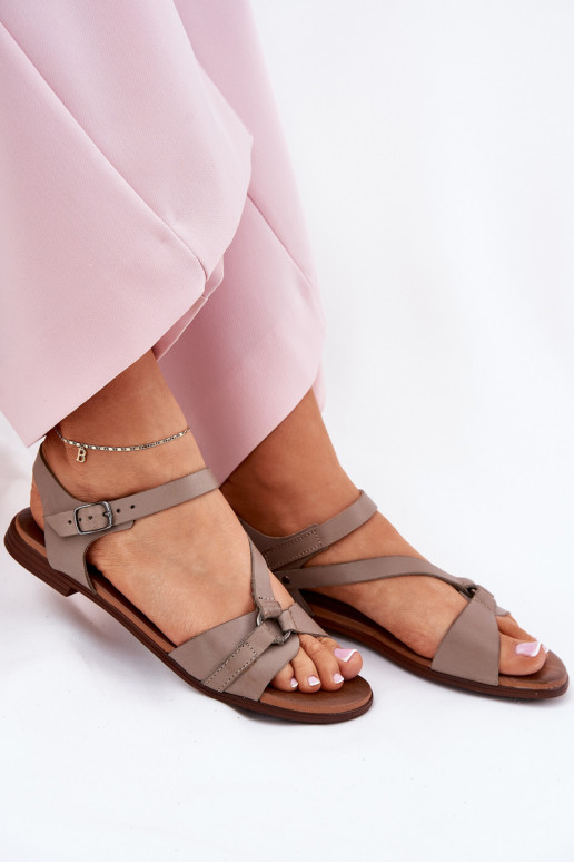 Zazoo 40182 Moteriškos basutės  smėlio spalvos