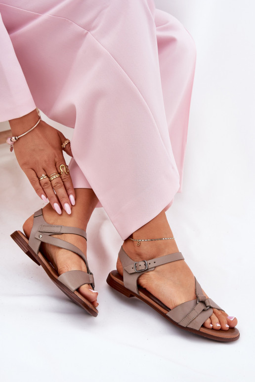 Zazoo 40182 Moteriškos basutės  smėlio spalvos