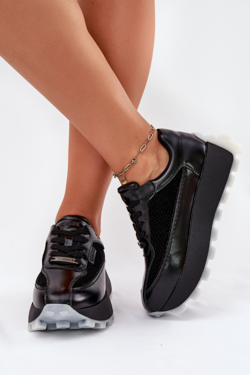     modelio batai su platforma Big Star RR274873 HI-POLY SYSTEM Juodos spalvos