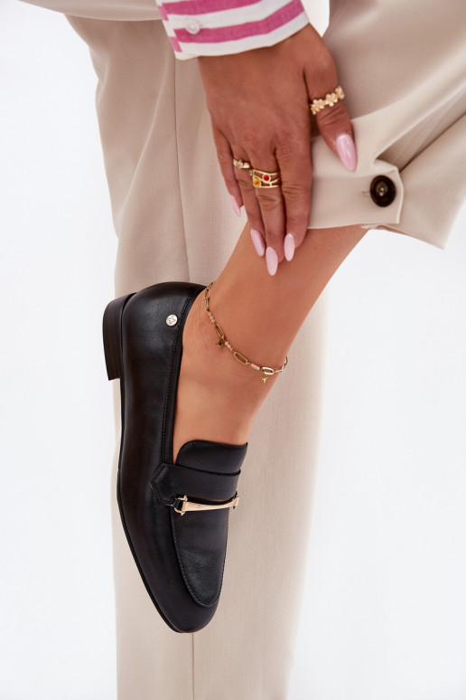 batai moteriški mokasinai  K6809-01 Juodos spalvos   batai moteriški mokasinai  K6809-01 Juodos spalvos