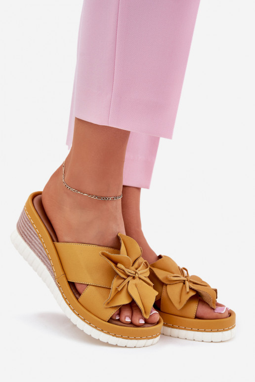 Šlepetės     Artiker 52C0504 geltonos spalvos