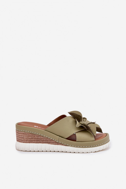 Šlepetės     Artiker 52C0503 žalios spalvos