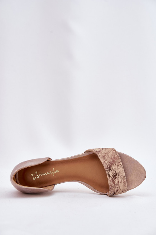 Moteriškos basutės  01971-71 aukso spalvos