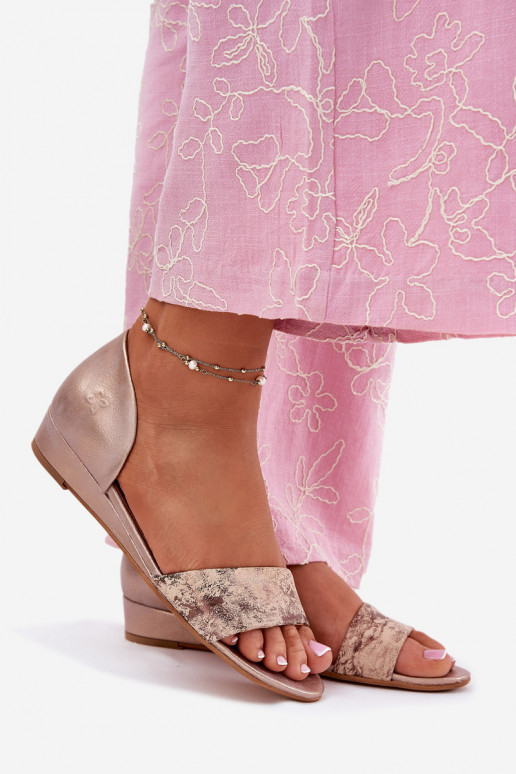 Moteriškos basutės  01971-71 aukso spalvos