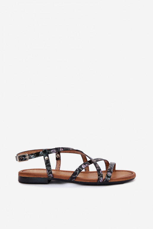 lygiapadžiai Moteriškos basutės   06635-05 Juodos spalvos