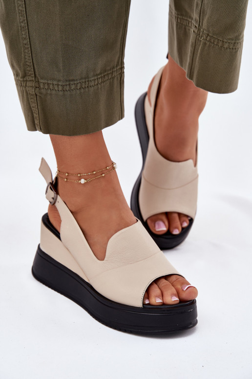    Platforminės basutės Artiker 54C0401 smėlio spalvos